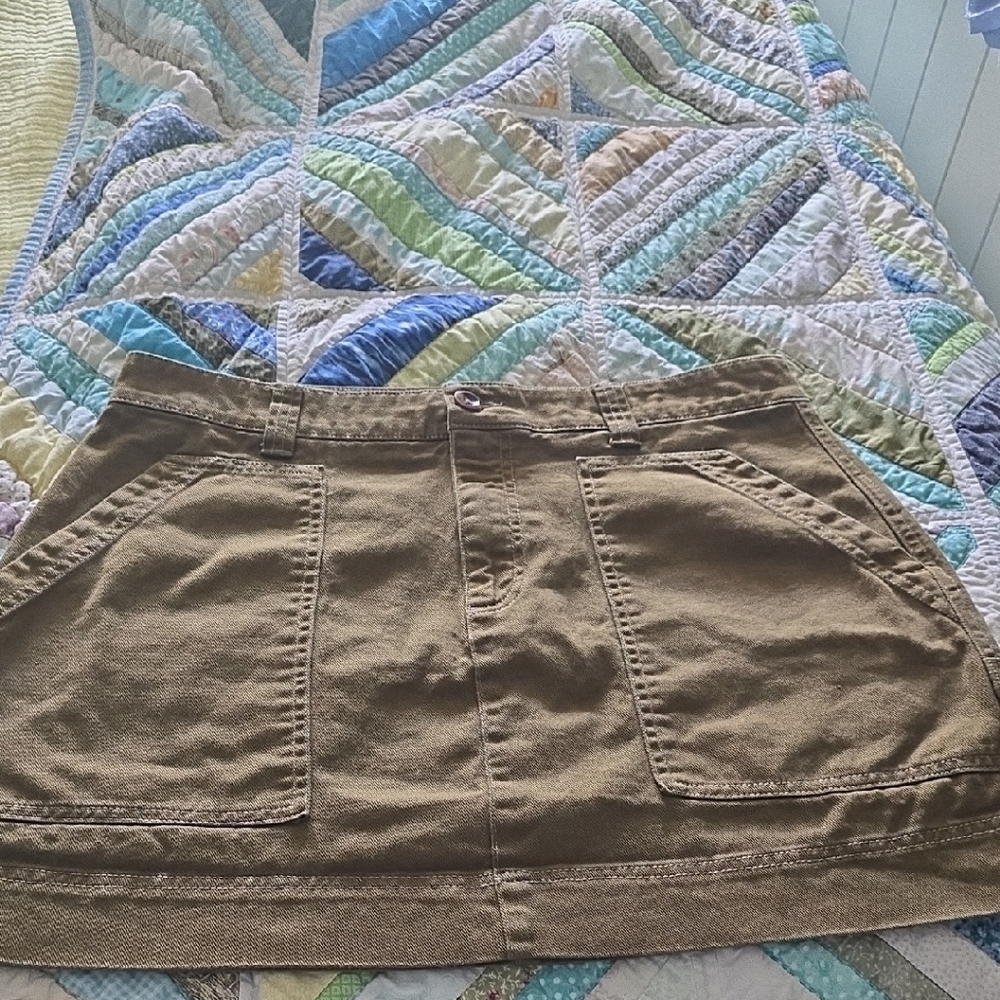 Old Navy Tan Cargo Mini Skirt Casual